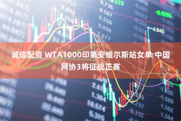 诚信配资 WTA1000印第安维尔斯站女单 中国网协3将征战正赛