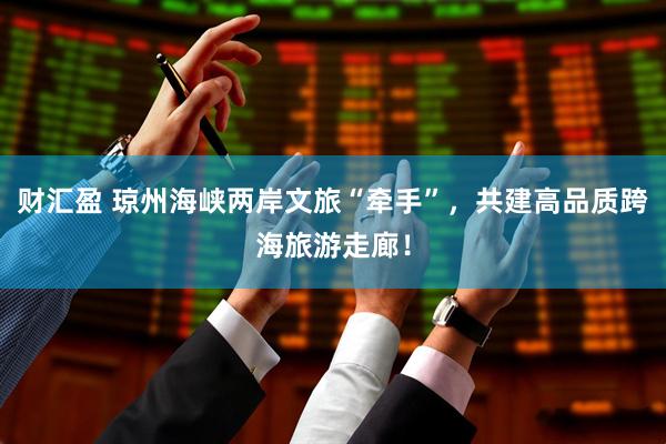 财汇盈 琼州海峡两岸文旅“牵手”，共建高品质跨海旅游走廊！